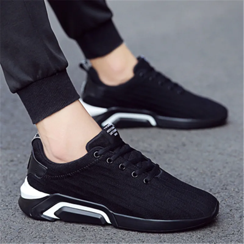 Breathable anti-odor Weaver men\'s shoes sports casual shoes 100 take net face running shoes