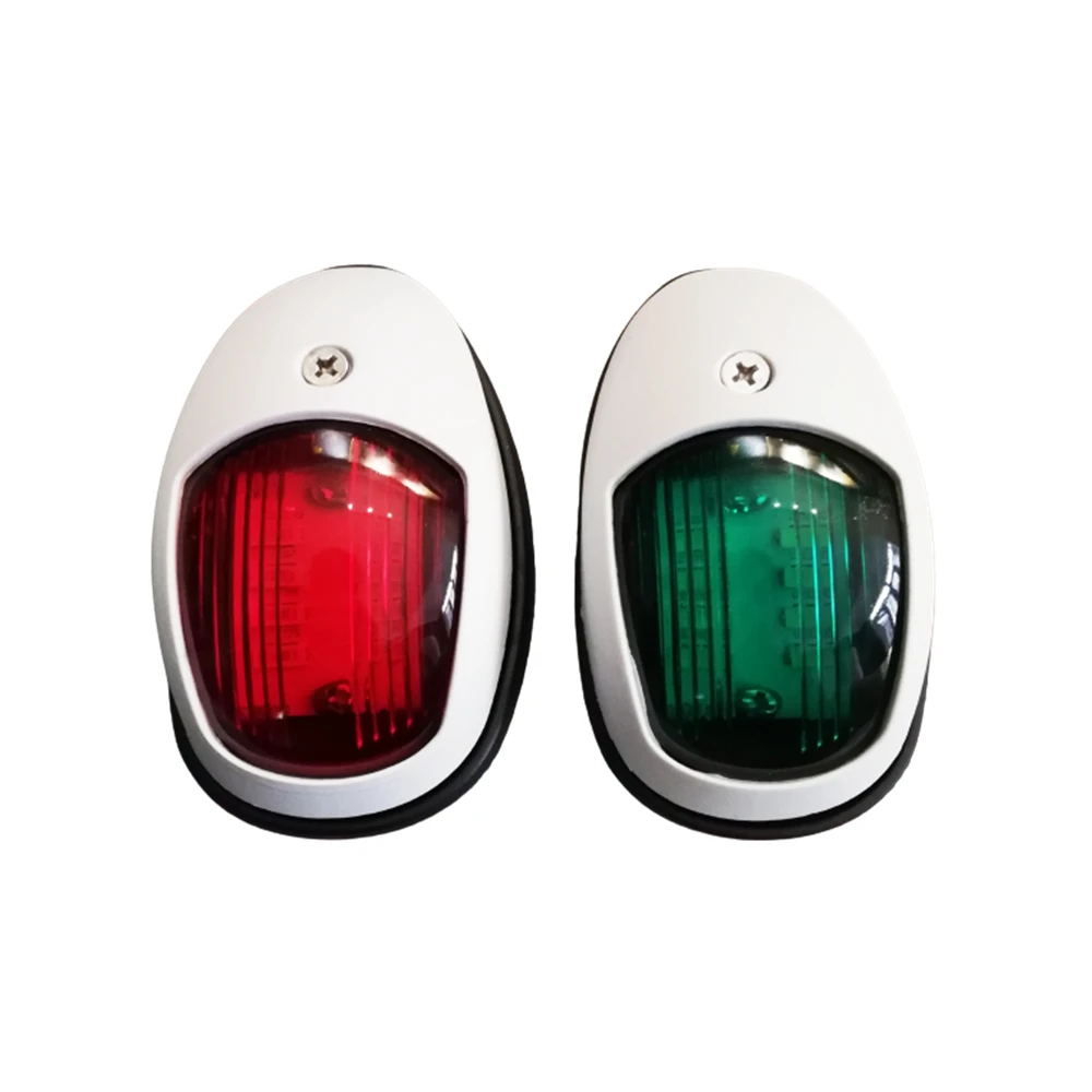 2pcs Navigation Lights For Boats 12V 24V Marine Yacht navigational lights Red and Green Marine Light