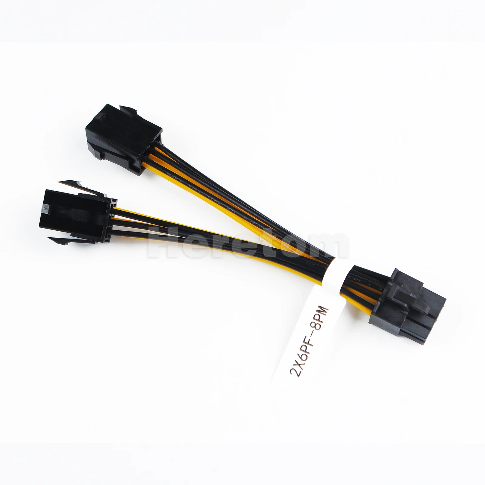 CPU 8Pin Male To Dual 6Pin Female PCI-E Power Adapte 2X6pin GPU to 8Pin CPU Power Supply Cable Y - Splitter Adapter 18AWG