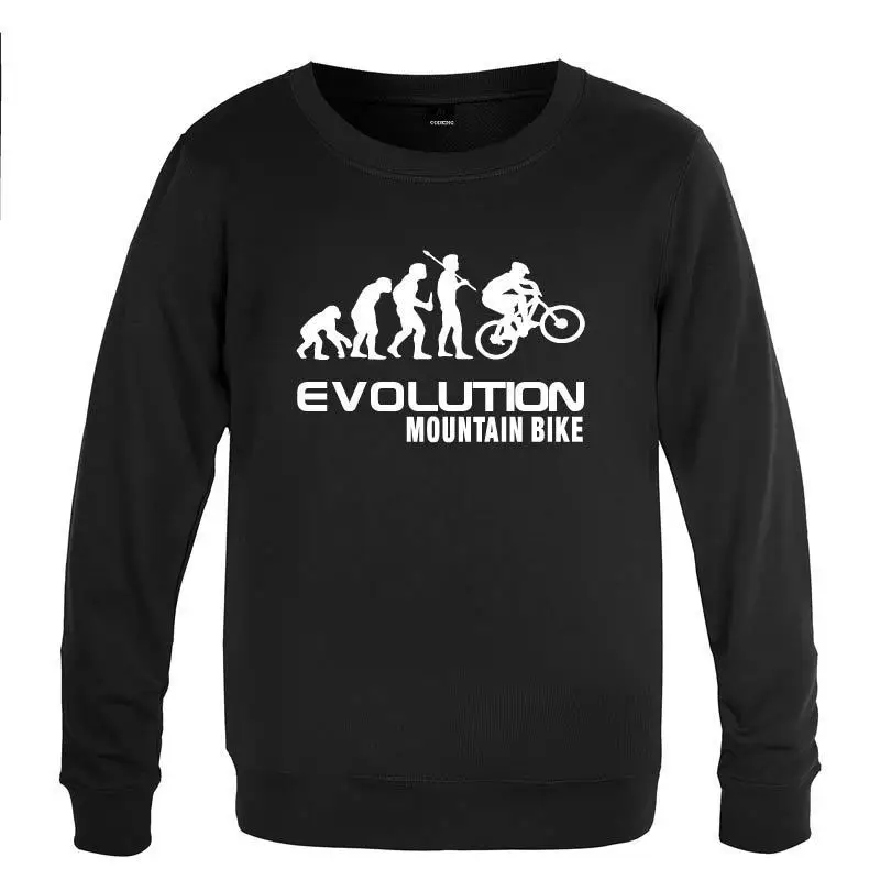 

Evolution Of Mountain Bike Sweatshirts Men Spring Autumn Long Sleeve O-Neck Pullover Casual Streetwear Sport Hoodie High Quality