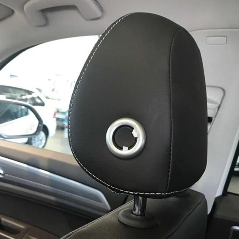 

ABS Matte Car Front Head Pillow Adjustment Cover Trim Fit For Golf 7 MK7 2016 2017 2018 Accessories Car Styling 2Pcs
