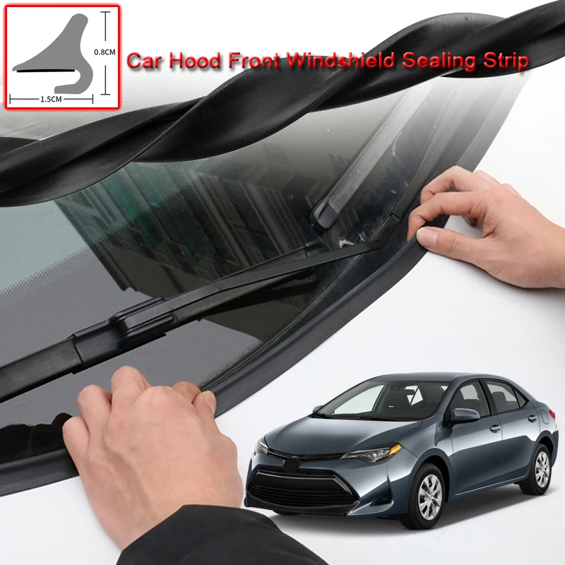 

For Toyota Corolla 2013-2020 Car Seal Strip Windshied Spoiler Filler Protect Edge Weatherstrip Strips Sticker Auto Accessories