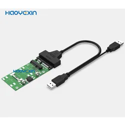 SATA usb SSD To 2.5'' SATA  Adapter Converter Card Module Board Mini Pcie Ssd Wholesale Reader Card with USBTOSATA Cable suit