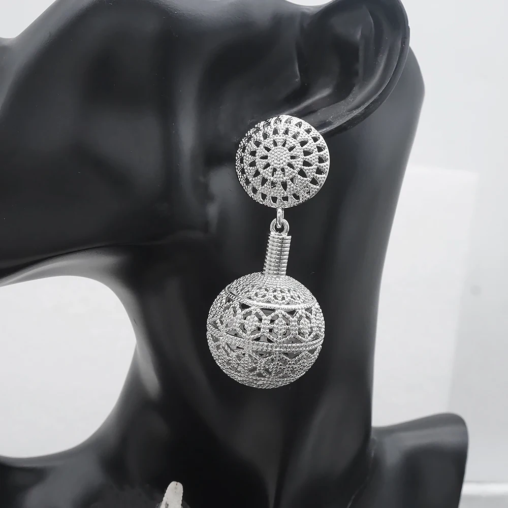 

Fashion Gold Spherical Drop Earrings for Women Statement Geometric Metal Earring Women's Hanging Earrings Modern Jewelry