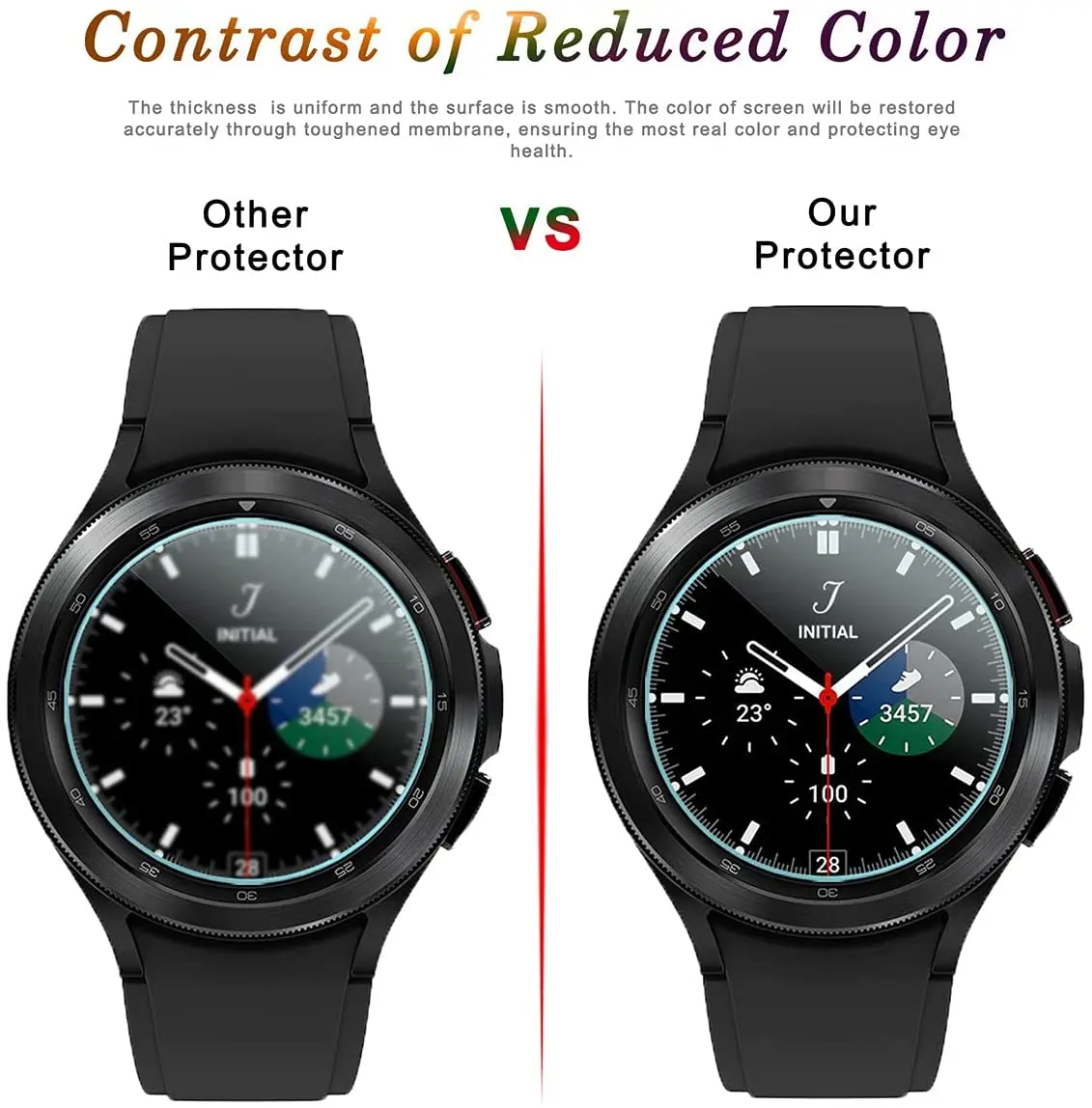 4pc/lot Premium Tempered Glass Screen Protector film For Samsung Galaxy Watch 4 Classic 46MM 42MM 44MM 40mm Guard clear HD cover image 3