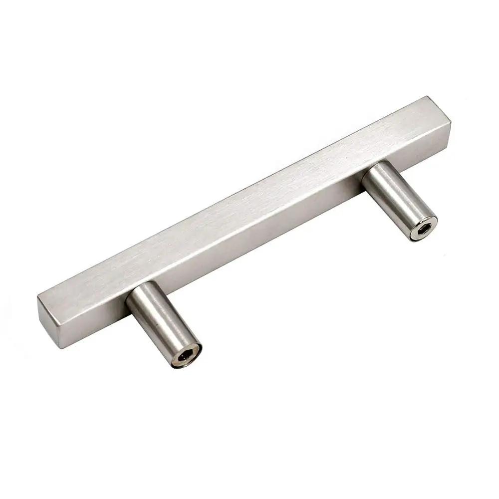 Goldenwarm Kitchen Cabinet Handles T bar Cabinet Pulls Brushed Nickel Cabinet Hardware Bar Drawer Pulls Stainless Steel