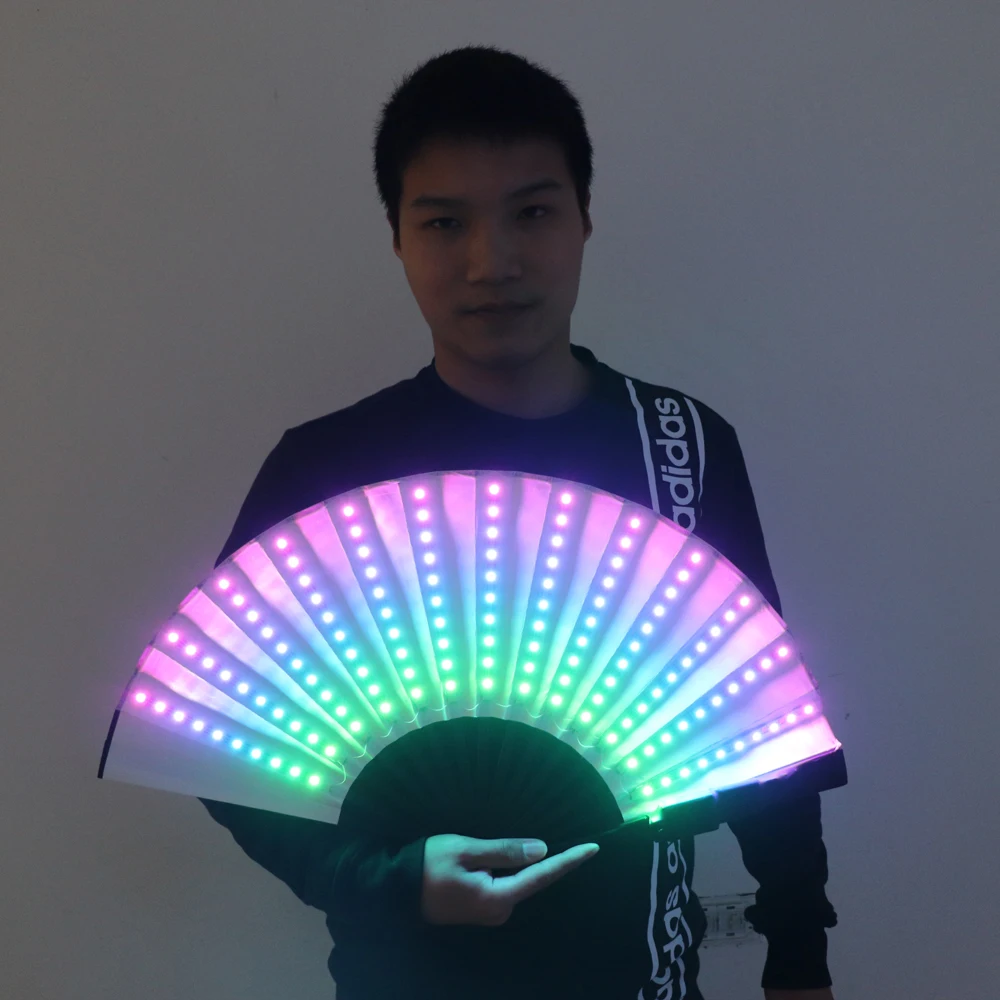 LED Fan Stage Performance Dancing Lights Fans Bar Nightclub EDM Fluorescent Party Performance Props Gift