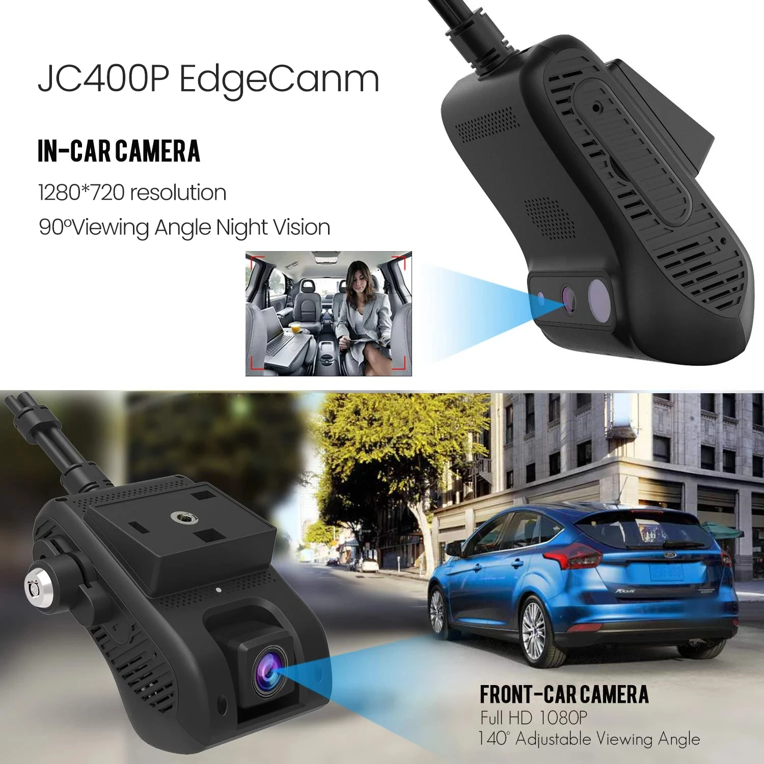 JIMI 4G Car DashCam JC400P UBI GPS Wifi DVR With 2 Live Stream Video Record Cloud Storage Cut-Off Fuel By APP 1080P Tracker Cam