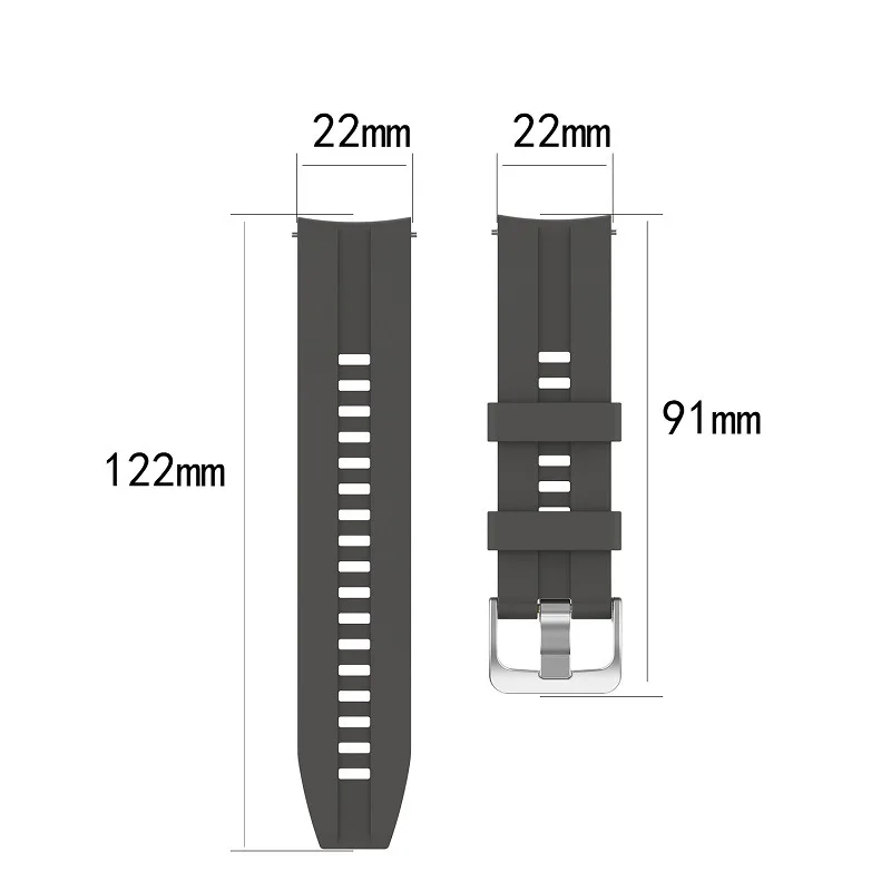 Silicone Watch Band Smooth Replacement Strap for Amazfit GTR Watch Women Men Wristband High Quality Non-toxic Tasteless Bracelet