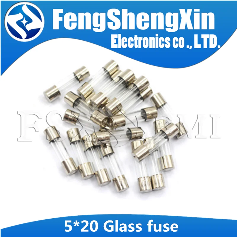 5*20 Fuses 5x20mm Glass fuse 0.1A 0.2A 0.25A 0.5A 1A 2A 3A 4A 5A 6A 6.3A 8A 10A 12A 15A 20A 25A 30A 250V 5*20mm Quick Blow 5x20