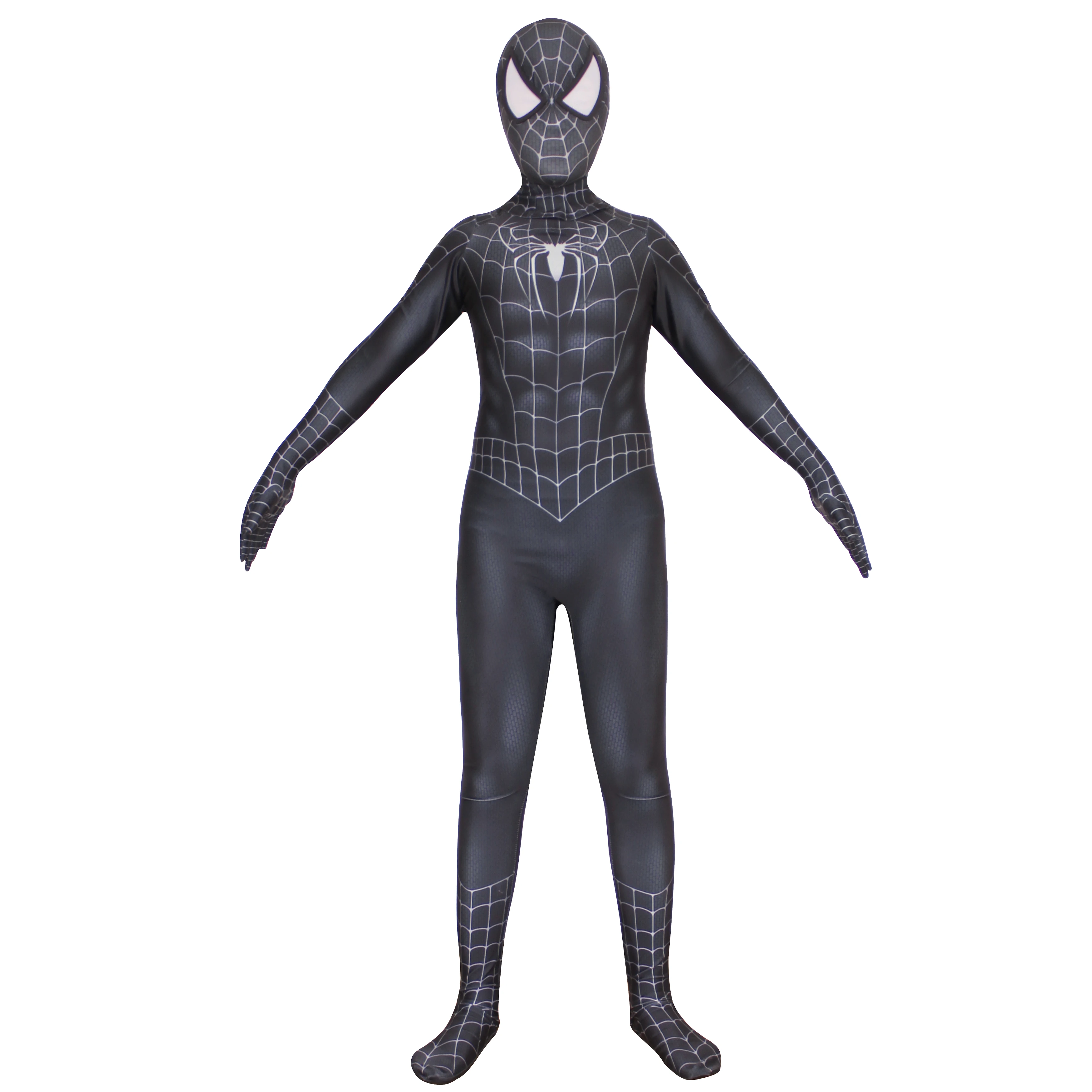 Symbiote Black Raimi Spiderman Costume Cosplay 3D stampato Spandex supereroe Spiderman Zentai tuta tuta Costume di Halloween