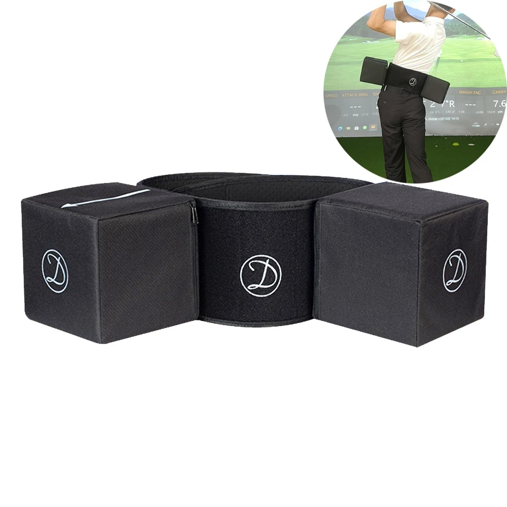 Golf Swing Trainer, Waist Rotation Aid Teaching, Waist Turn Test D-Box, Swing Training Posture Correction Belt, Adult & Children