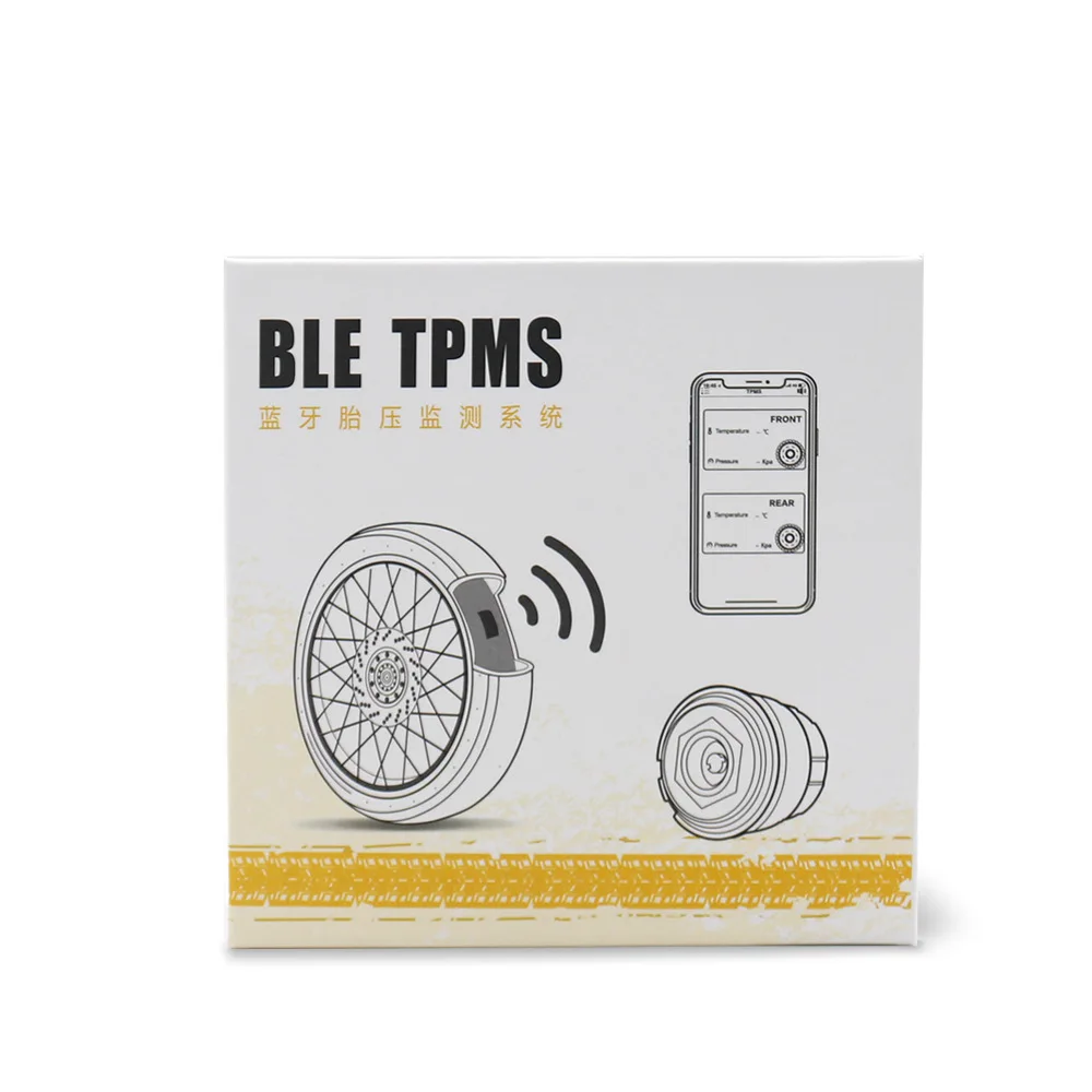 OBDOK Motorcycle Wheel External Tire Pressure Sensor Wireless BT Android IOS Mobile Phone Compatible Monitoring System