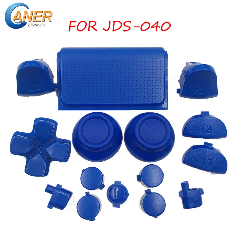 

10 sets Dpad R1 L1 R2 L2 Trigger Button Thumbsticks for PS4 Pro JDS040 JDM 040 Controller for Dualshock 4 Pro Blue