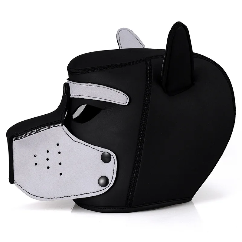 Puppy Mask Hood Sex Toys For Couples Flirt SM Bdsm Role Play Cosplay Halloween Mask Party Masks Dog Hood Mask Padded Neoprene