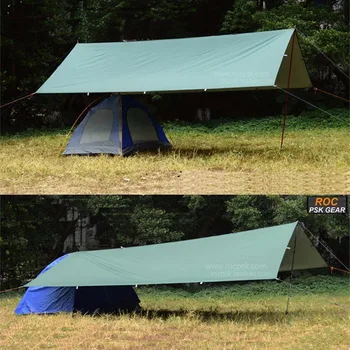 3F UL Tarp Ultralight 15D/210T Shelter Awning Silver Coating  6