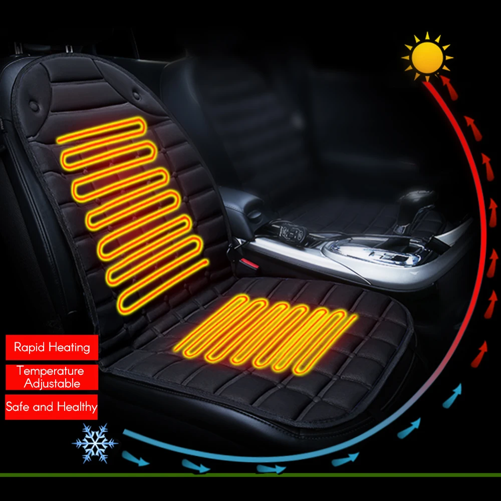 

Cars Seat Heater Cover Auto Electric Heating Mat Car Chair Heater Pad Cover 12V Car Seat Heated Cushion Seat Warmer