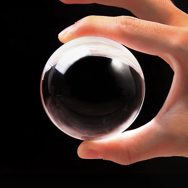 60cm Clear Glass Crystal Ball Feng Shui Photography Crystal Ball Car Decoration  Divination Quartz Magic Glass Ball Home Decor