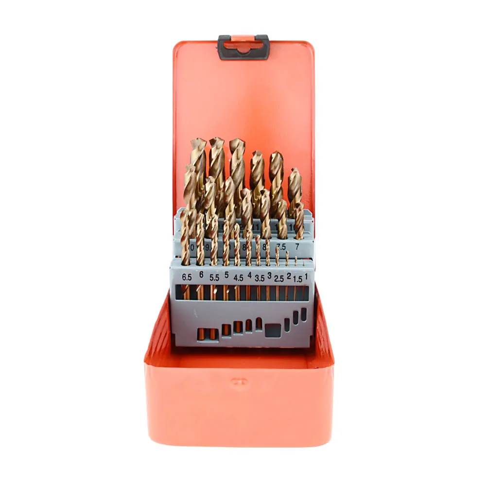 25PCS Twist Drill Set Mini Extractor Bit HSS Mini Extractor Drill Bit 1MM-13MM For Metal Wood Aluminum Drilling Tools