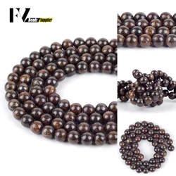 Wholesale 4-12mm Natural Bronzite Stone Loose Spacer Round Beads For Jewelry Making DIY Bracelets Necklace Needlework 15