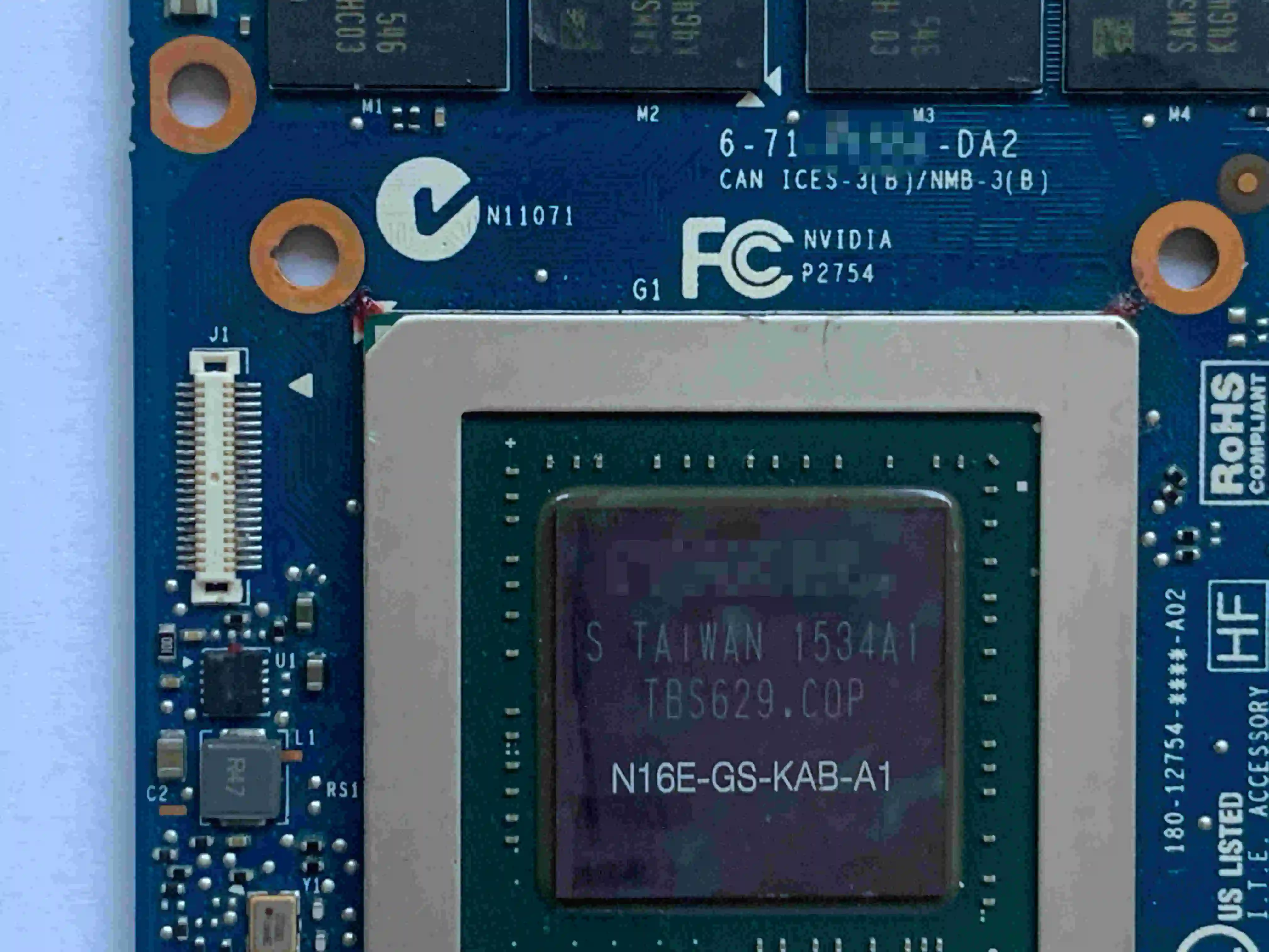 

GTX 965m 4 ГБ для видеокарты NVIDIA GPU N16E-GS-KAB-A1 для Clevo MSI Alienware 6-71-P15SL-DA2 MXM3.0 Тип B