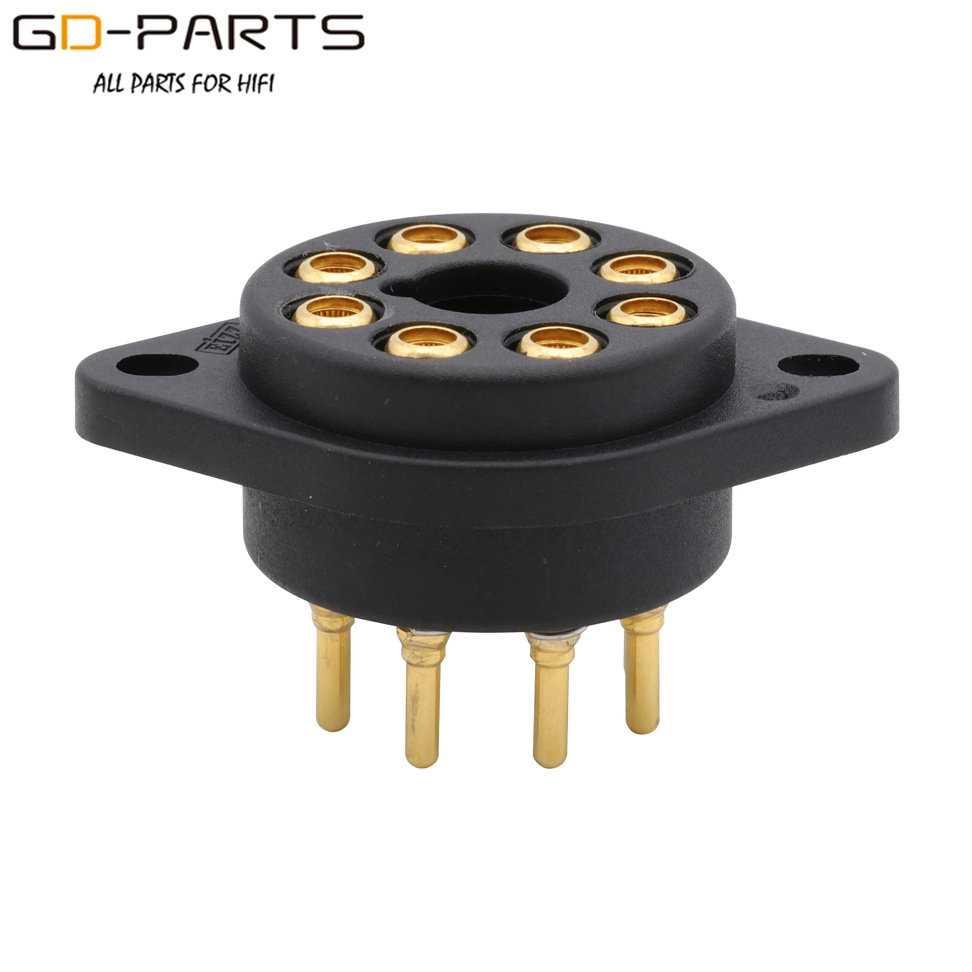 EIZZ 4Pin 8Pin 9Pin Polyimide Tube Socket Base For 2A3 300B KT88 KT66 274B 12AX7 ECC82 6DJ8 High Temperature Moisture Resistance