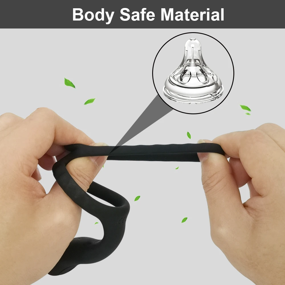 Anello del pene vibratore Cock Rings manicotto del pene eiaculazione ritardo del tempo coppia di castità maschile giocattoli del sesso per gli uomini erotici adulti Cockring