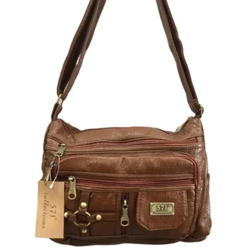 571 İmportex Wash Leather Female Bag Shoulder Bag Tan