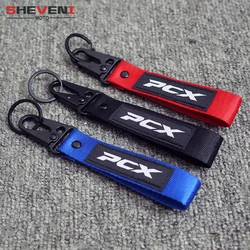 Motorcycle 3D embroidery keychain keyRing accessories For Honda PCX 125 150 160 PCX125 PCX150 PCX160 2010-2021 2022