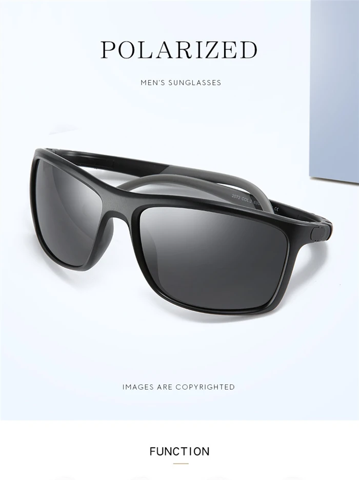 Tr90 silikon bein sport bunte myopie sonnenbrille männer polarisierte brille kurzsichtige brille verschreibung 0-0440-639 bis-4 – Detail 2
