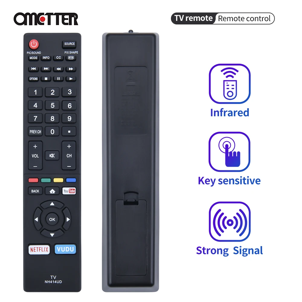 Adatto per Sanyo TV NH414UD telecomando FW43C46F FW55C46F FW50C76F FW43C46F-B