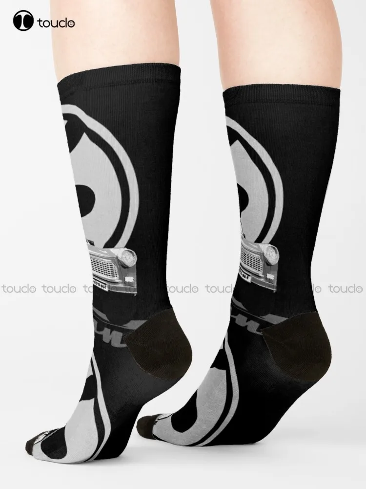 Trabant 601 (On Black) 601S Berlin Maur Berlin Socks Softball Socks Christmas Gift Unisex Adult Teen Youth Socks Custom