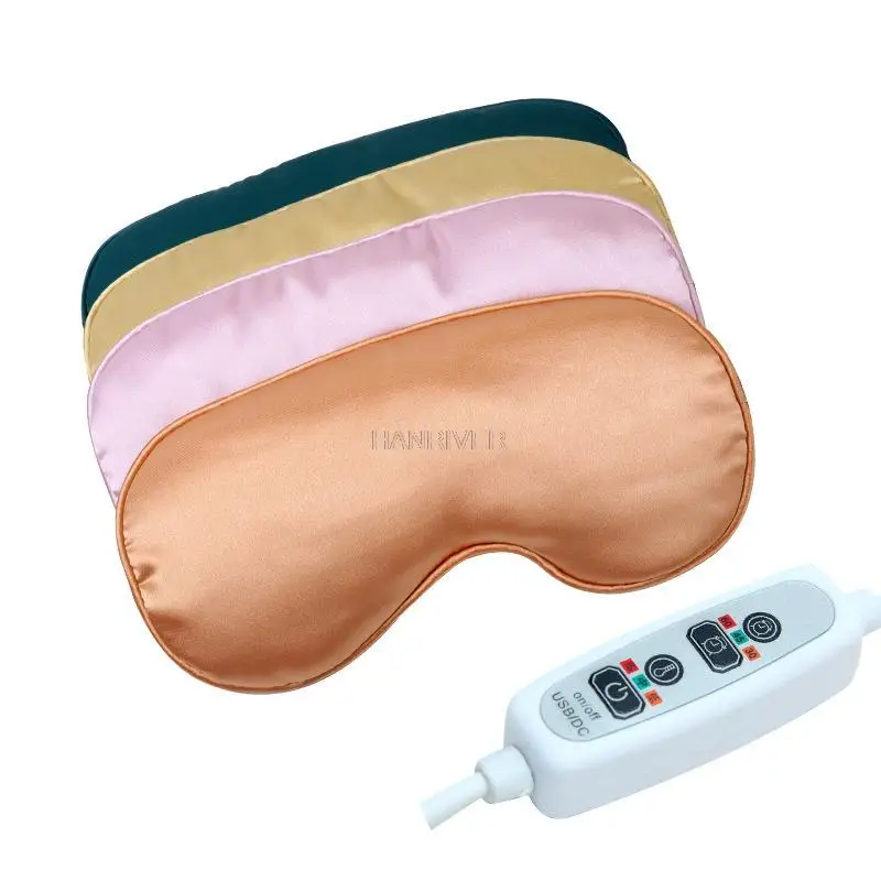 Silk moxa blindfold electric heating silk eye mask temperature controlling USB silk eye mask sleep steam heat patch