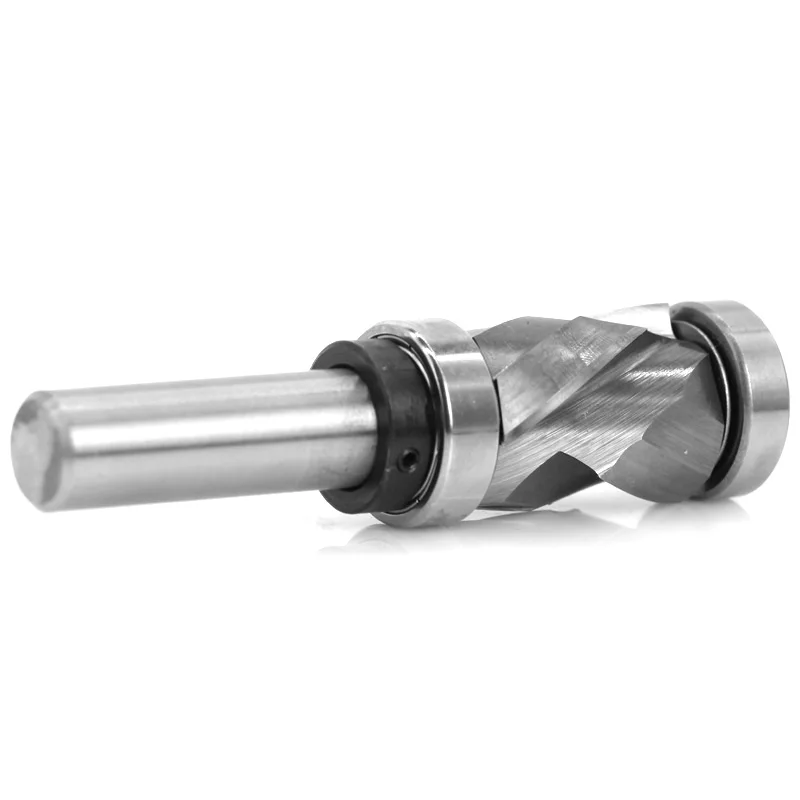 Top and Bottom Bearing Ultra-Perfomance Compression Flush Trim Solid Carbide CNC Router Bit - 12mm 1/2\