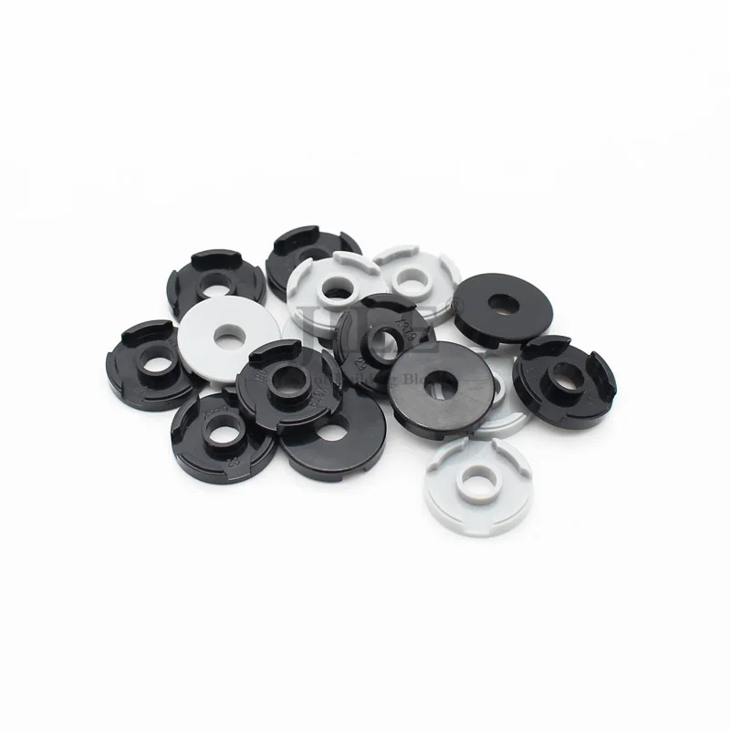 30pcs Moc Building Blocks Tile Round 2x2 with Hole 15535 DIY Creative Enlighten Bricks Compatible Assembles Construction Toys