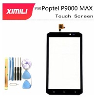 5.5'' Tested Well 100% Original For Poptel P9000 MAX Touch Screen Digitizer Glass Replacement Poptel P9000max Free Tools+3M