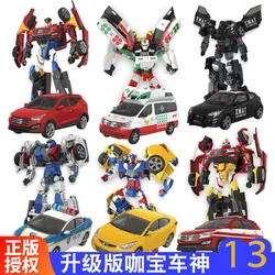 Creative Deformation Car Carboted Korean Anime Cartoon Hello Transform Boys Deformed Robot Action Figure Toys