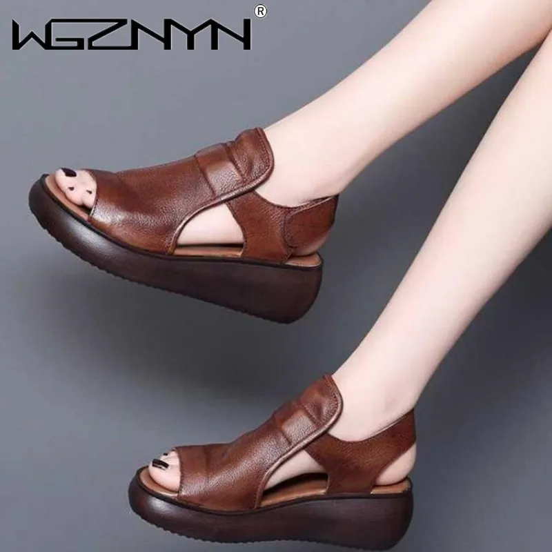 Women Sandals Lady Summer Pumps Platform Roman Shoes Wedges Casual Peep Toe Sandals Women Sandals Fashion Shoes for Women 2023