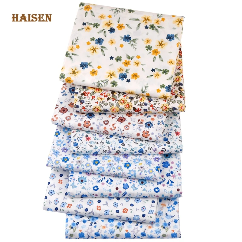 

Lovely Floral Printed Cloth Twill Cotton Fabric,Patchwork DIY Quilting&Sewing Clothing Material For Baby&Children Bedding Sheets