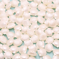 50pcs Pearl Beads Imitation Acrylic Shells Beads Loose Spacer Beads For Jewelry Making Diy Necklace Bracelet Accessories 11x13mm