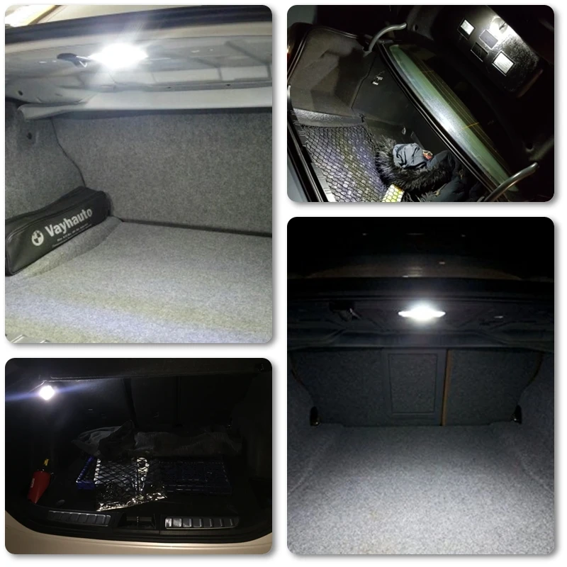 Fits For Land Rover Range Rover Sport L322 2005-2008 White SMD Led Trunk Luggage Compartment Footwell Door Courtesy Light