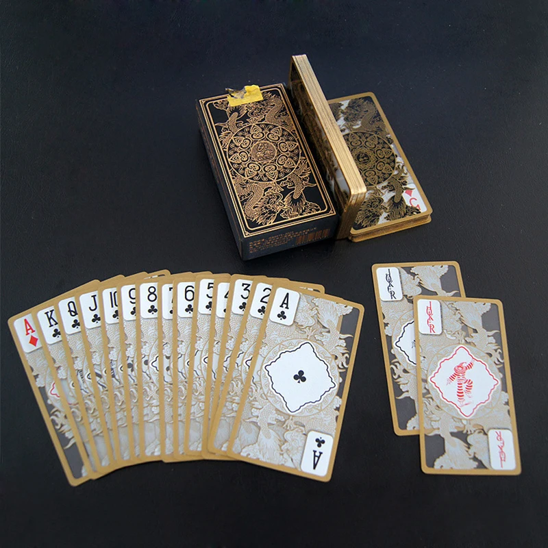 Transparent Plastic Playing Cards, High Quality, Waterproof, Phnom Penh, Dragon Playing Cards Collection, Friend Gifts