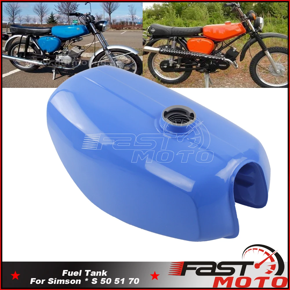 For Simson S50 S51 S70 Green/Silver/Yellow/Blue/Light Green/Light Yellow/Gray Fuel Tank Oil Tanks 7colors Motorcycle Gas Tank