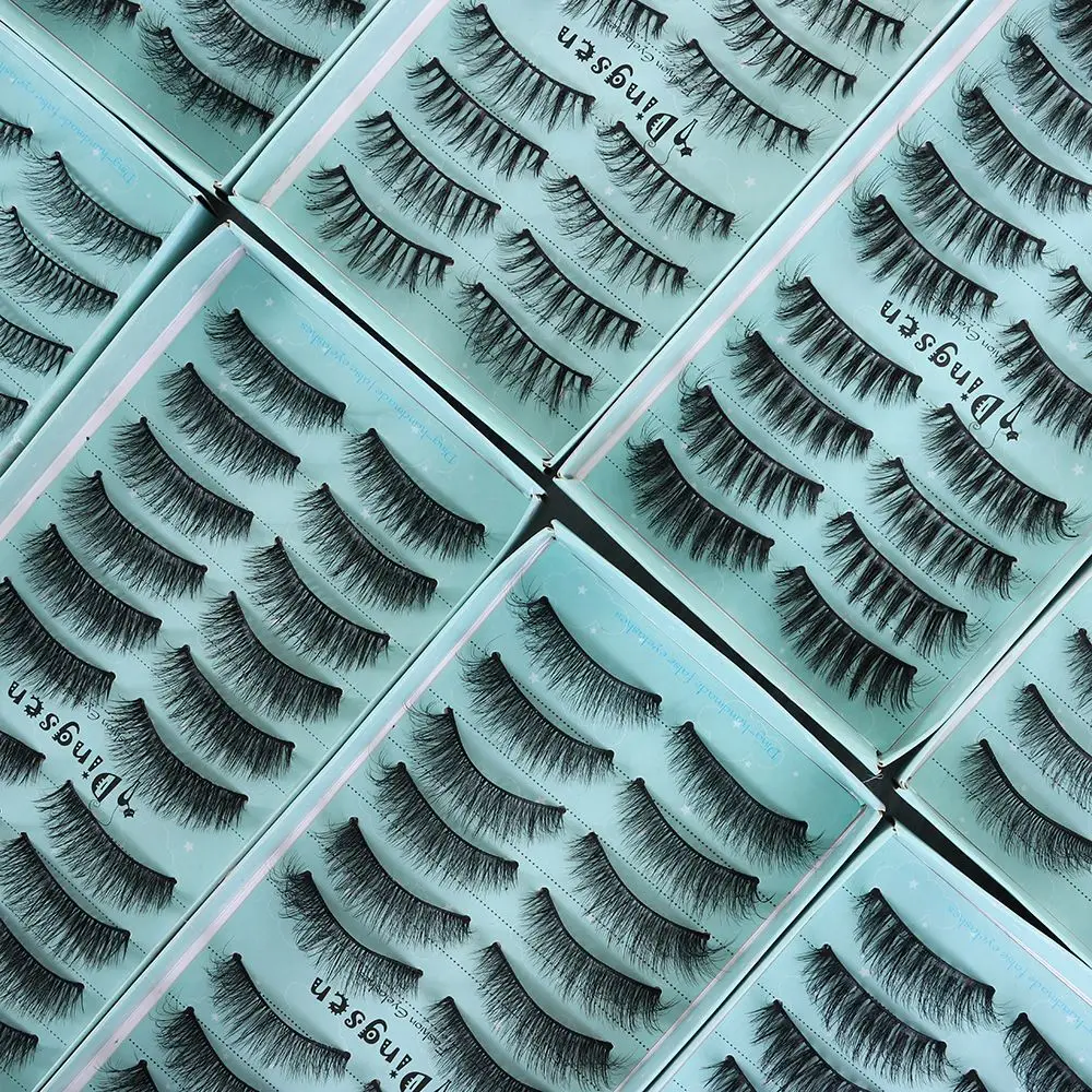 Cruelty-free Super Soft Ultra-wispies Fluffy 3D Faux Mink Hair Lash Extension Tools False Eyelashes Natural Long