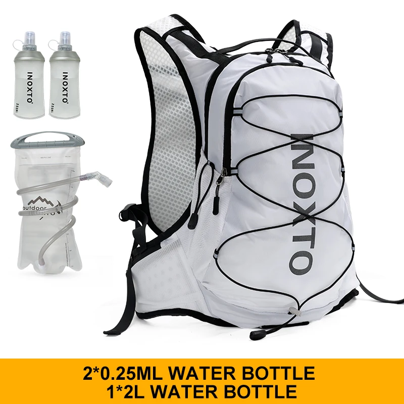 INOXTO-mochila de ciclismo para hombre y mujer, bolsa de agua de 15L, resistente al agua, transpirable, para casco de bicicleta, 2021