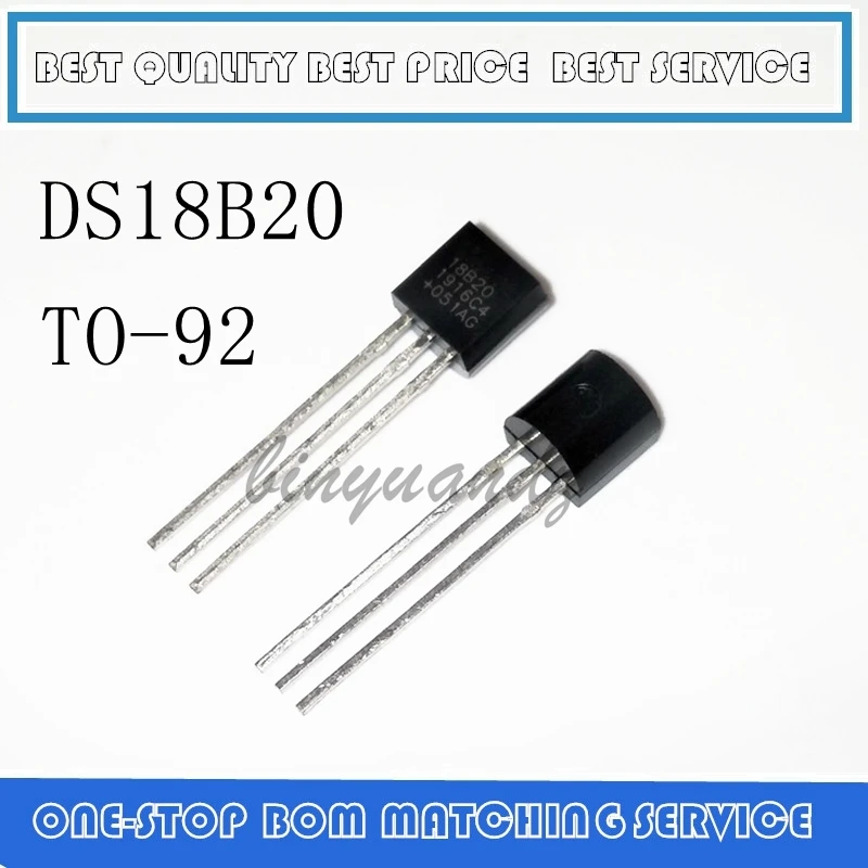 1 Cái Mới DS18B20 TO92 Cảm Biến 18B20 TO-92 Nhiệt Kế Kỹ Thuật Số