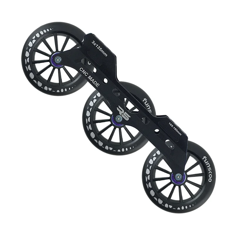 

Equidistant Flat Frame 125 mm Wheels Inline Skates Base R5 CNC 150-180 mm Speed Skates Chassis Racing Slalom Roller Skating Base