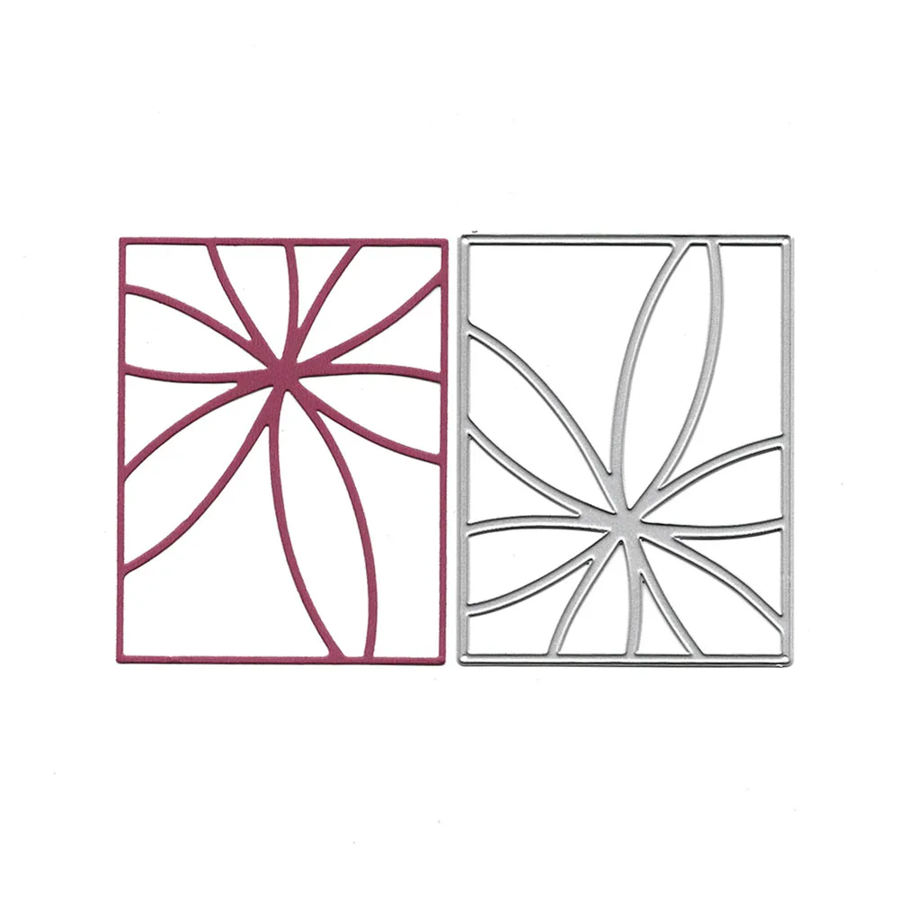 Flower Frame Metal Cutting Dies, Scrapbooking Embossing Folder for Card Making, Craft Mold, Photo Alum, DIY Slimline Dies