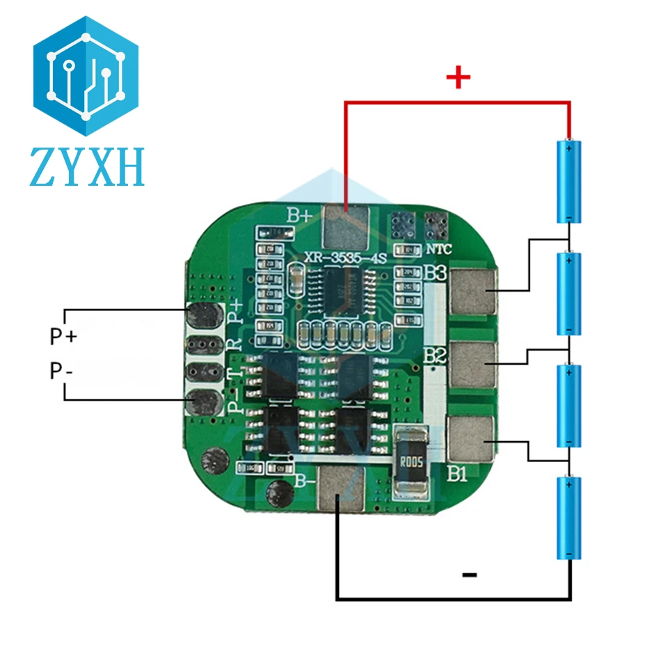 4S BMS 8A 14.8V 18650 ładowarka do płyty baterii litowej wspólny Port zabezpieczenie przed zwarciem dla banku mocy/silnik do wiertarki elektrycznej