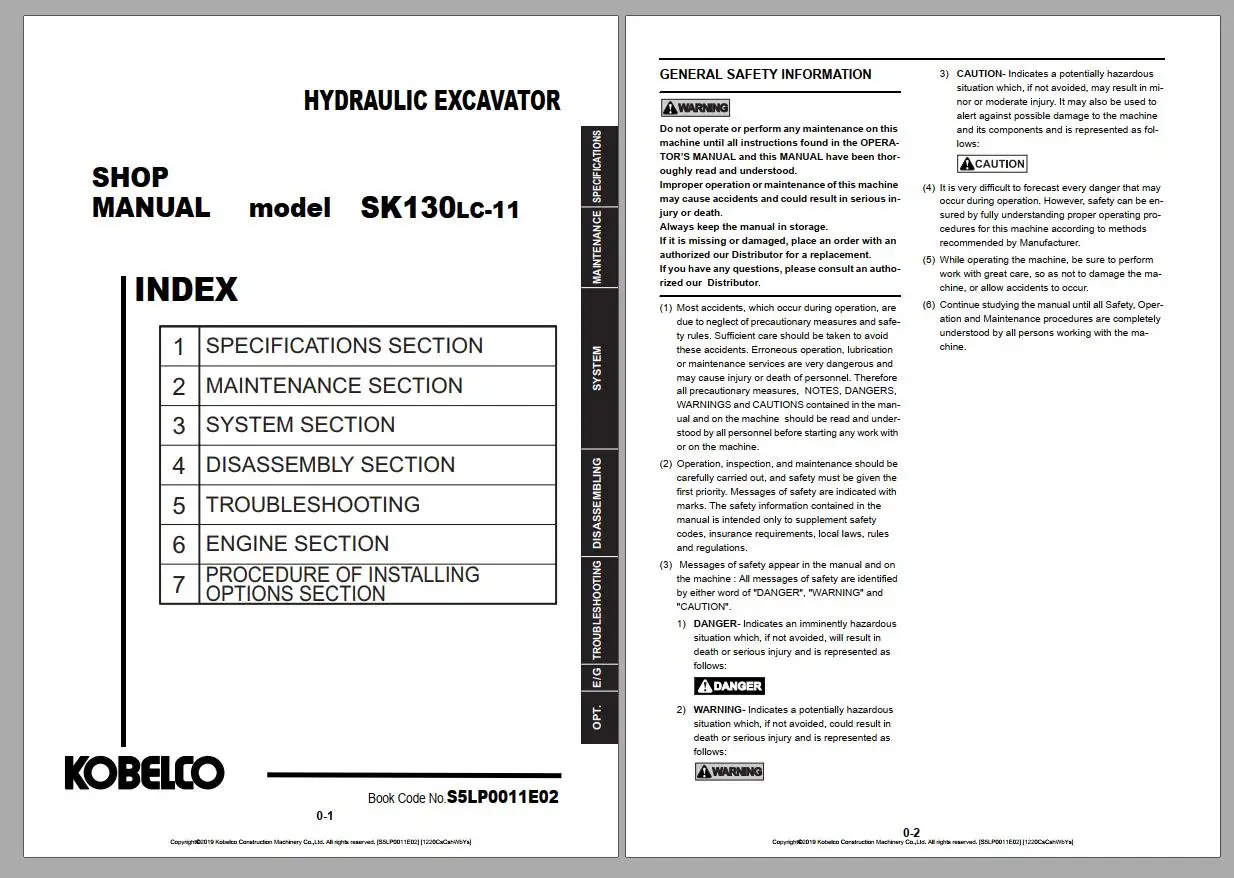 

Kobelco 17.57 GB PDF Updated 2021 Excavator Shop Manual